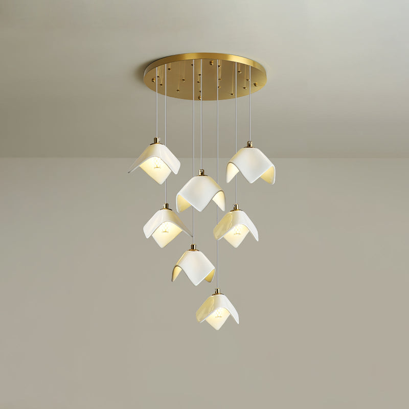 Orlani Cascade Stairs Chandelier-DWHOME