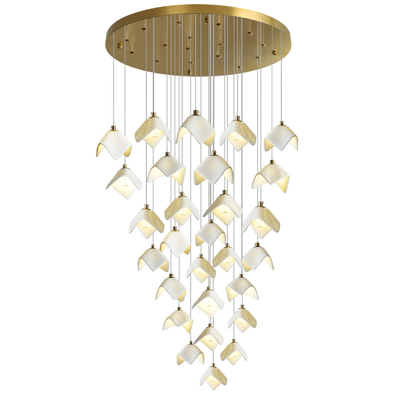 Orlani Cascade Stairs Chandelier-DWHOME