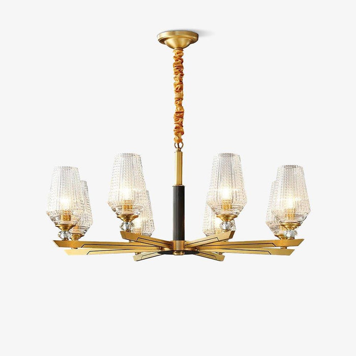 Orrefors Brass Chandelier - DWHOME