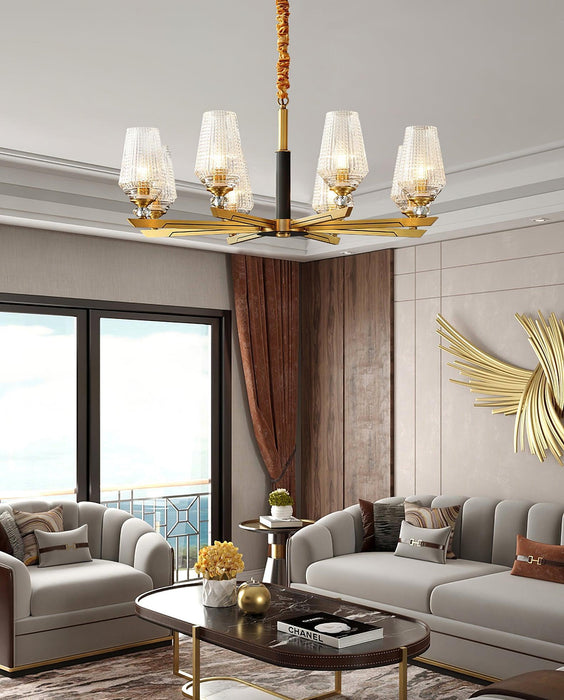 Orrefors Brass Chandelier - DWHOME