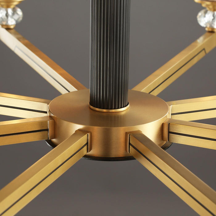 Orrefors Brass Chandelier - DWHOME