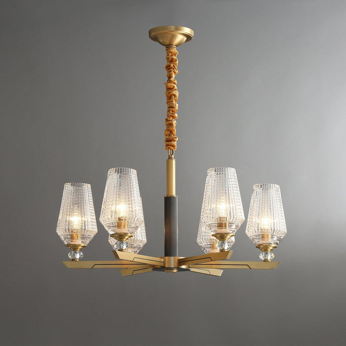 Orrefors Brass Chandelier - DWHOME