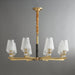 Orrefors Brass Chandelier - DWHOME