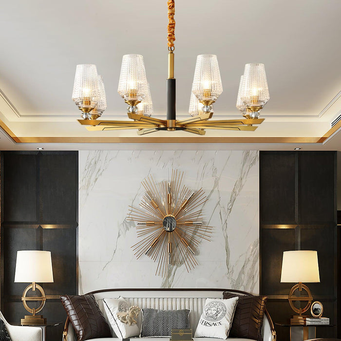 Orrefors Brass Chandelier - DWHOME