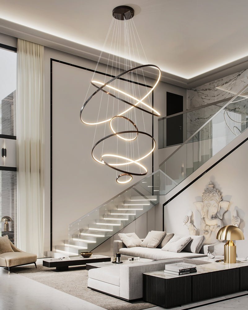 Orrery Rings Chandelier-DWHOME