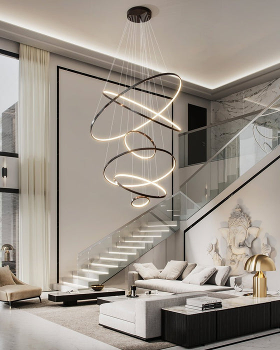 Orrery Rings Chandelier-DWHOME