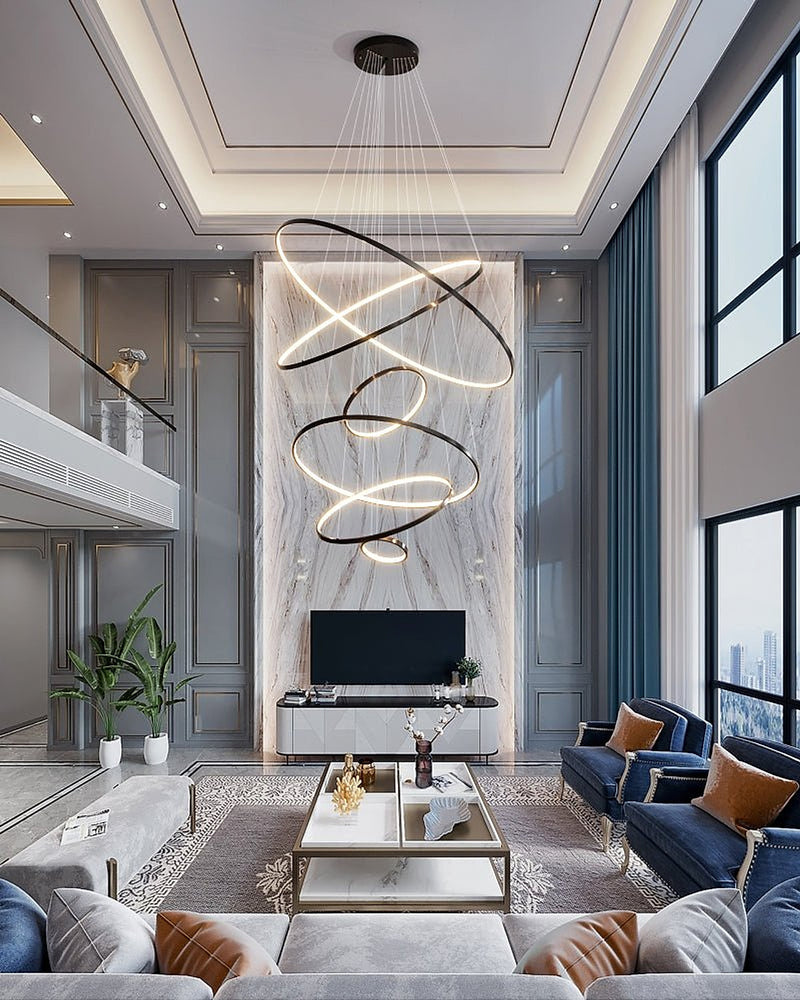 Orrery Rings Chandelier-DWHOME