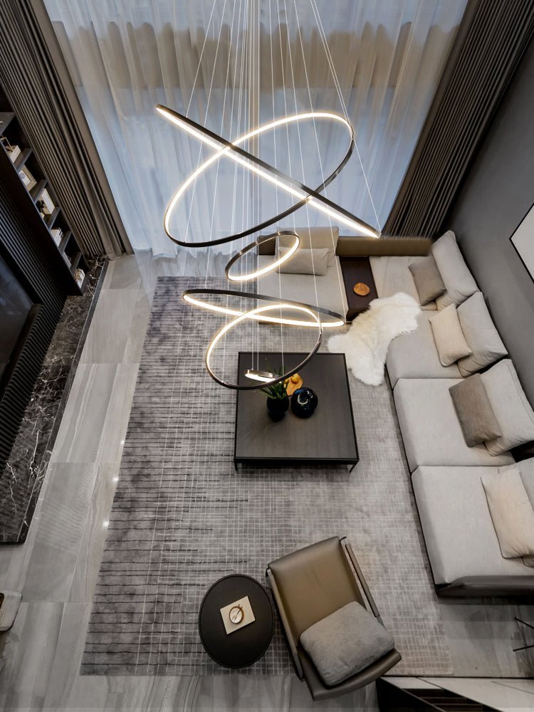 Orrery Rings Chandelier-DWHOME
