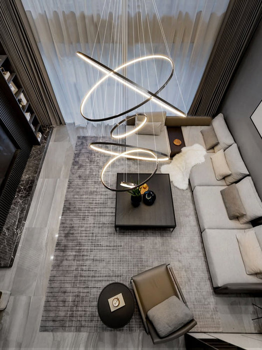 Orrery Rings Chandelier-DWHOME