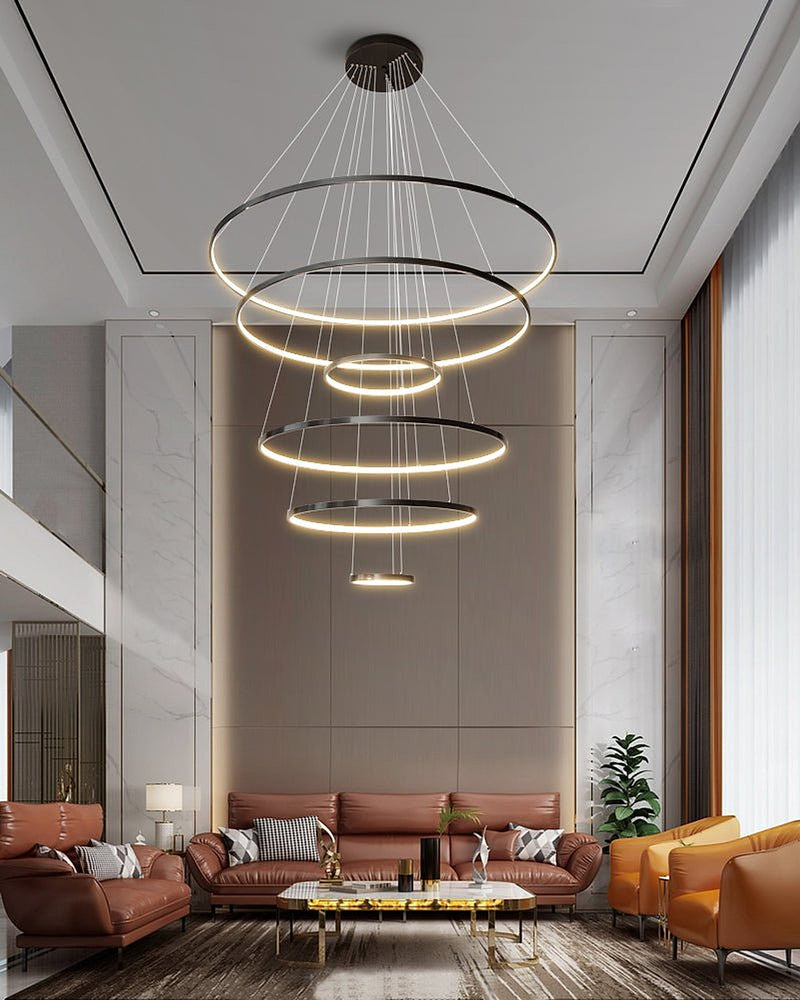 Orrery Rings Chandelier-DWHOME