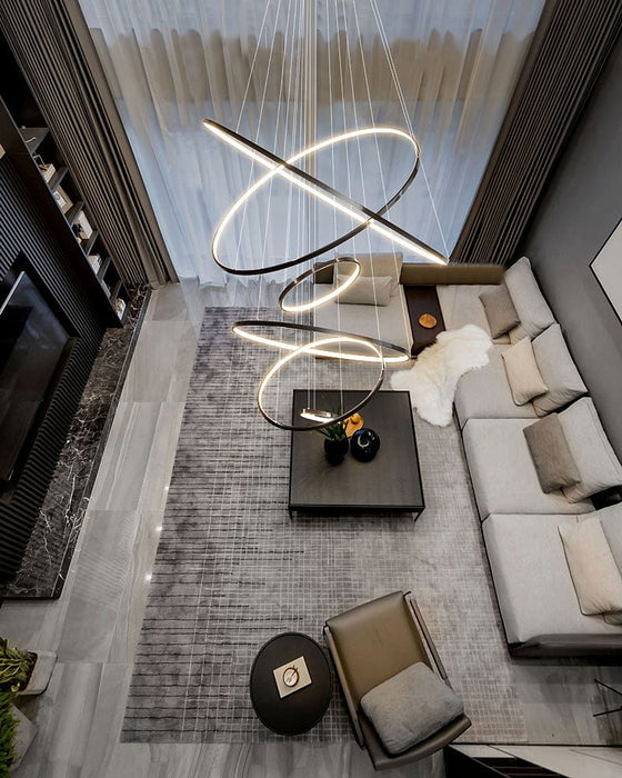 Orrery Rings Chandelier-DWHOME