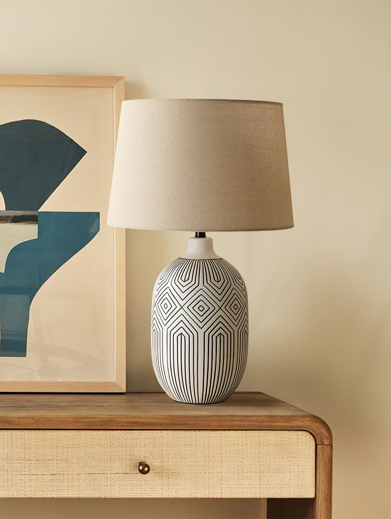 Oryza Geometric Table Lamp-DWHOME