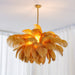 Ostrich Feather Chandelier.