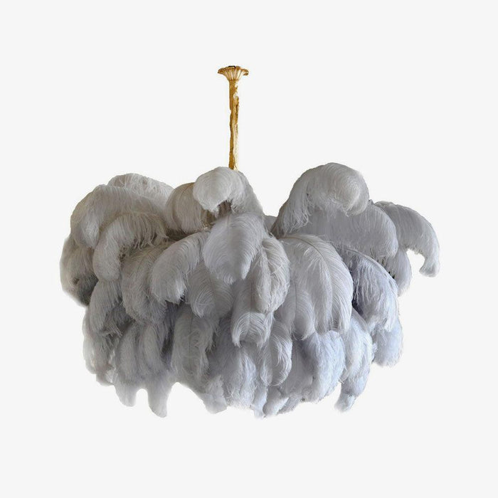 Ostrich Feather Chandelier - DWHOME