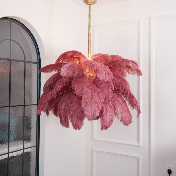 Ostrich Feather Chandelier - DWHOME