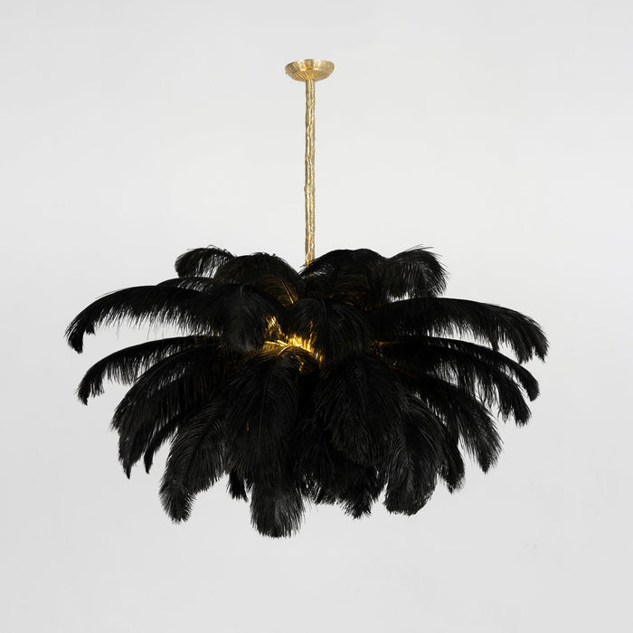 Ostrich Feather Chandelier