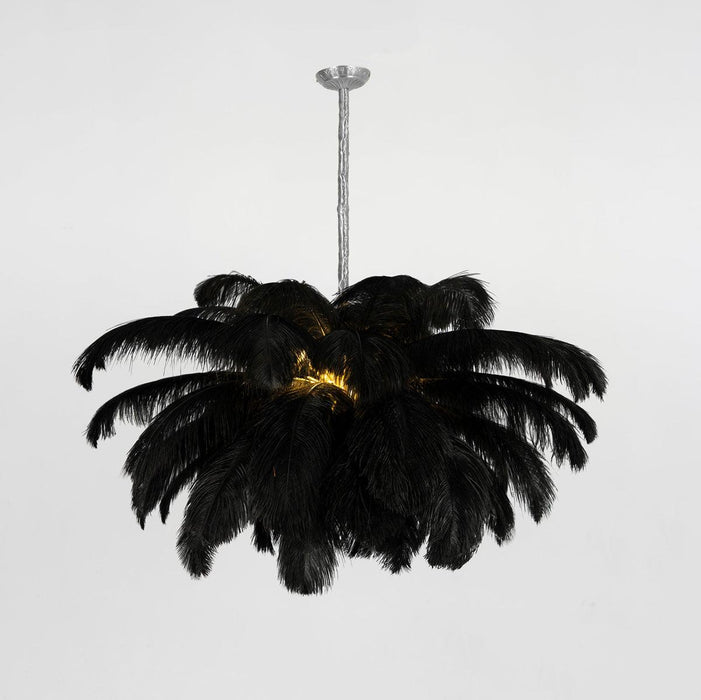 Ostrich Feather Chandelier - DWHOME