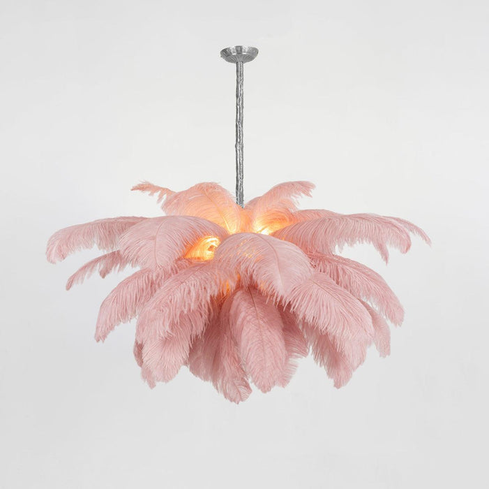 Ostrich Feather Chandelier - DWHOME