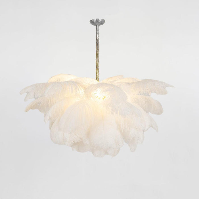 Ostrich Feather Chandelier - DWHOME