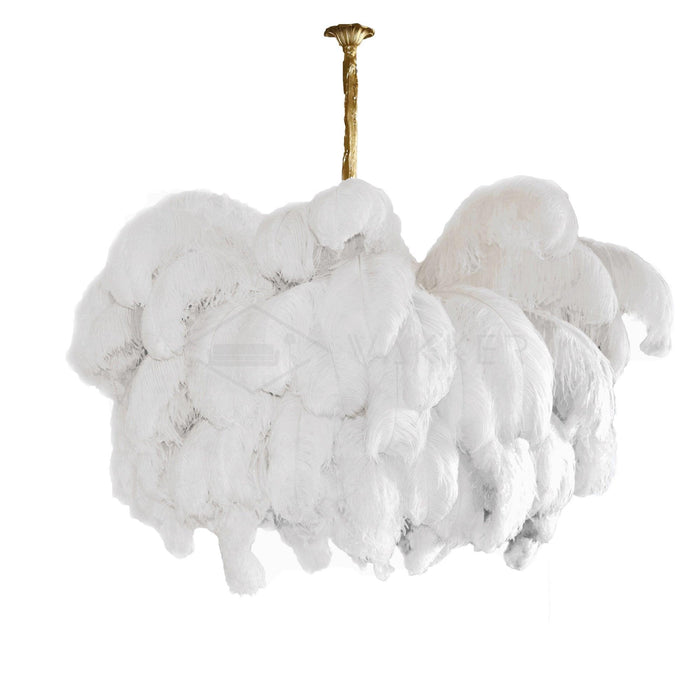 Ostrich Feather Chandelier - DWHOME