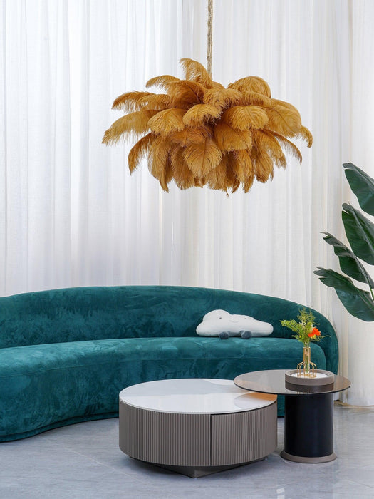 Ostrich Feather Chandelier - DWHOME