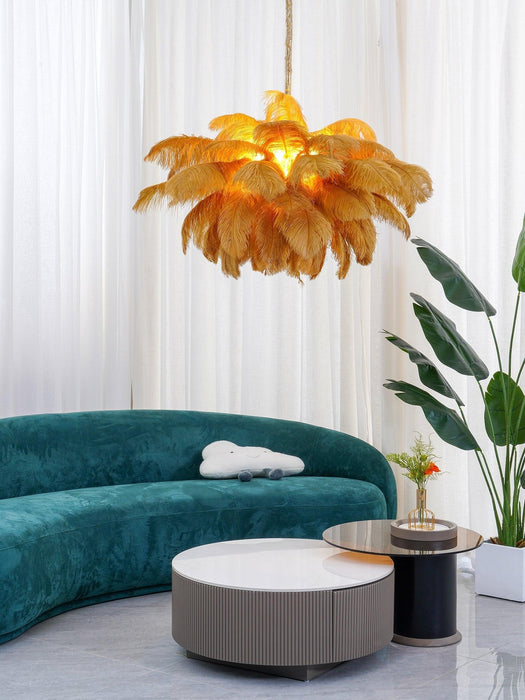 Ostrich Feather Chandelier - DWHOME