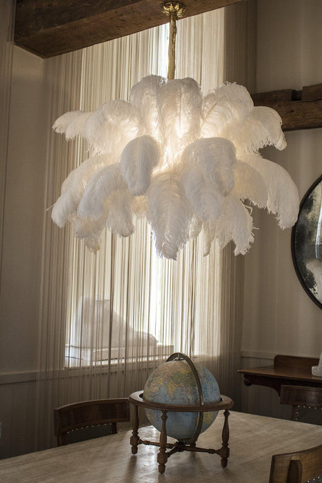 Ostrich Feather Chandelier - DWHOME