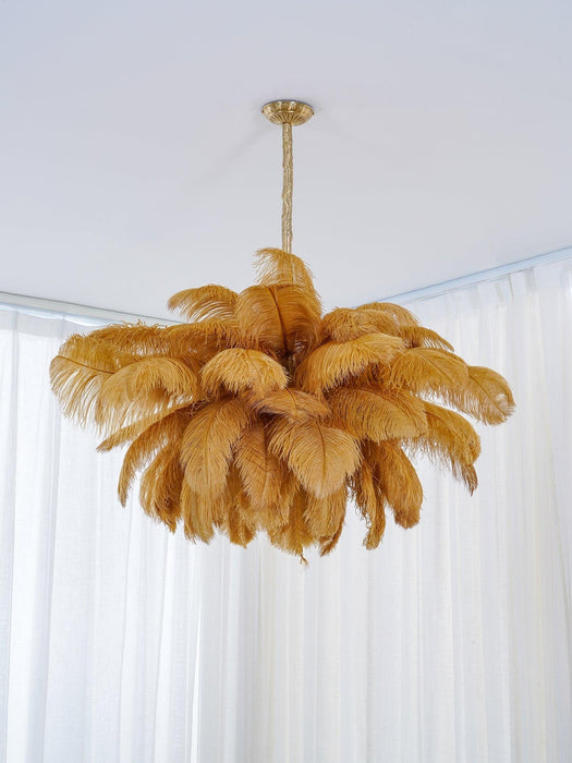 Ostrich Feather Chandelier - DWHOME