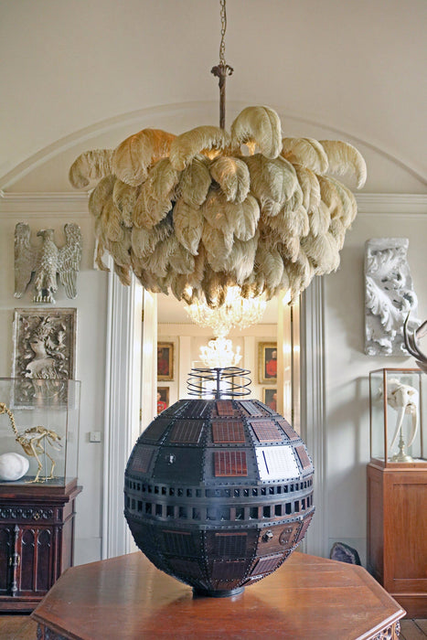 Ostrich Feather Chandelier