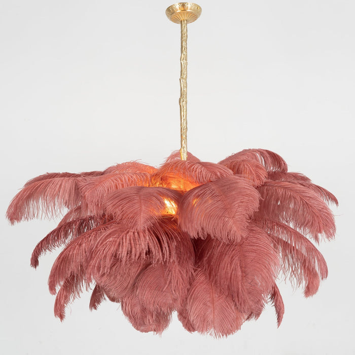 Ostrich Feather Chandelier