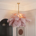 Ostrich Feather Chandelier.