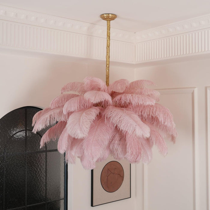 Ostrich Feather Chandelier - DWHOME