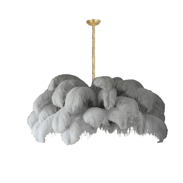 Ostrich Feather Chandelier