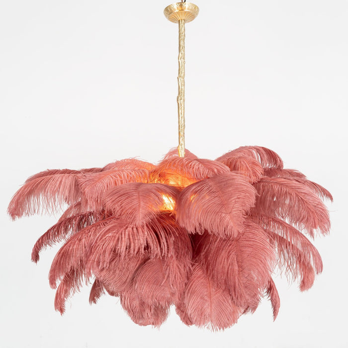 Ostrich Feather Chandelier - DWHOME