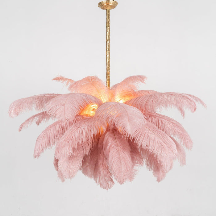 Ostrich Feather Chandelier - DWHOME