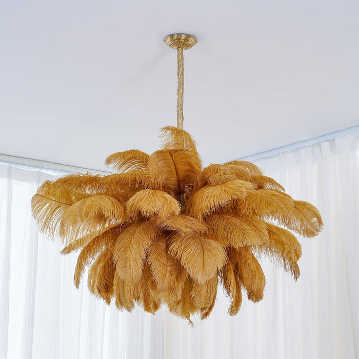 Ostrich Feather Chandelier - DWHOME