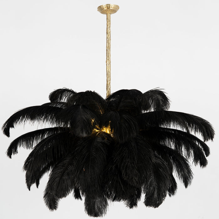 Ostrich Feather Chandelier