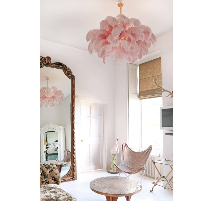 Ostrich Feather Chandelier - DWHOME