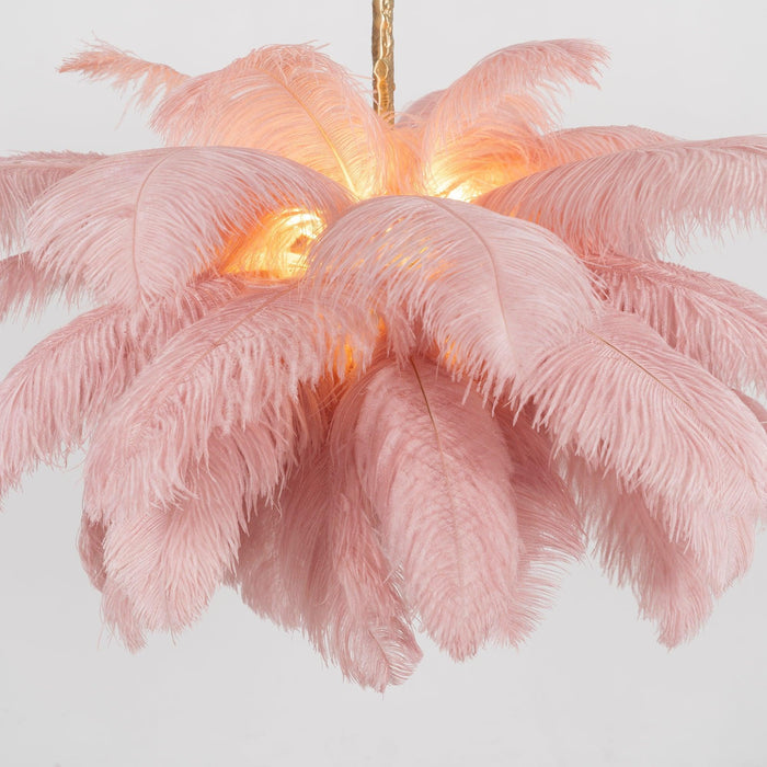 Ostrich Feather Chandelier - DWHOME