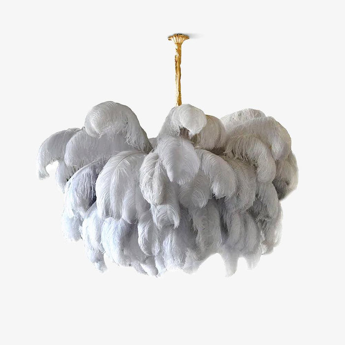 Ostrich Feather Chandelier - DWHOME