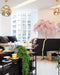 Ostrich Feather Brass Floor Lamp - DWHOME