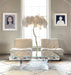 Ostrich Feather Brass Floor Lamp - DWHOME