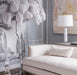 Ostrich Feather Brass Floor Lamp - DWHOME