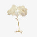 Ostrich Feather Brass Floor Lamp - DWHOME