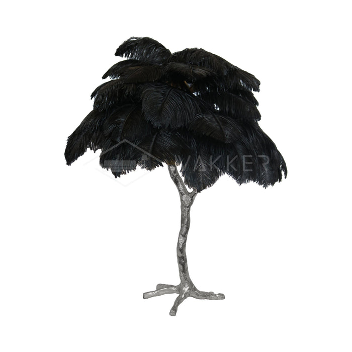 Ostrich Feather Table Lamp-DWHOME