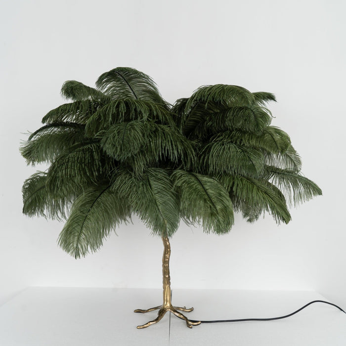Ostrich Feather Table Lamp-DWHOME
