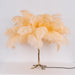 Ostrich Feather Table Lamp - Vakkerlight