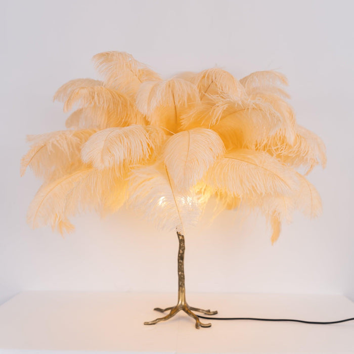 Ostrich Feather Table Lamp - Vakkerlight