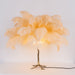 Ostrich Feather Table Lamp-DWHOME