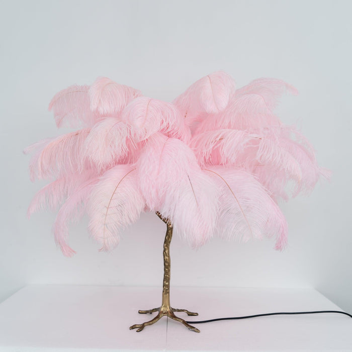 Ostrich Feather Table Lamp - Vakkerlight